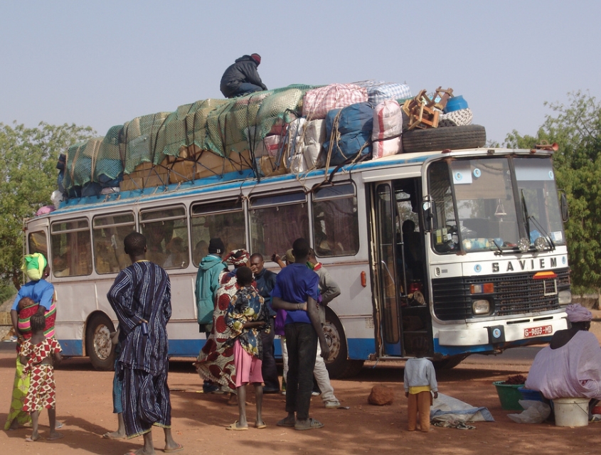 Bus to Bamako - travel in West Africa