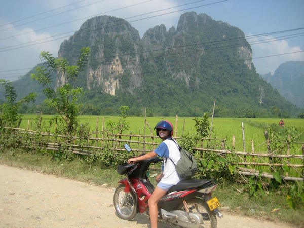 Motorbiking around Vang Vieng