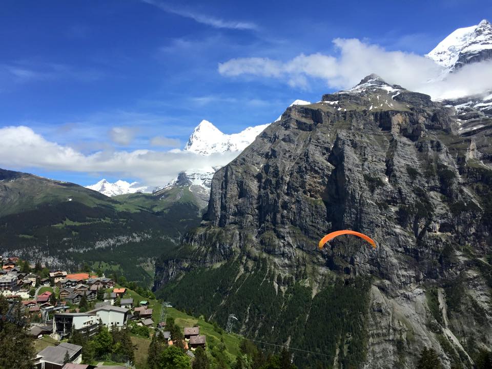 Daring to fly in the Swiss Alps